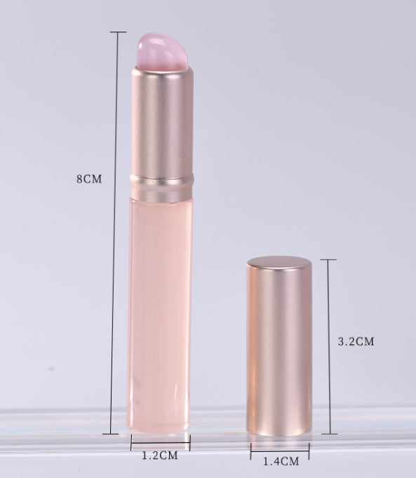 Silicone Lip Brush Lipstick Round Head Portable Blooming