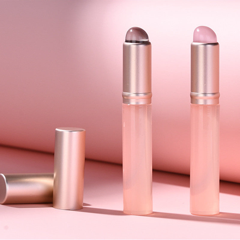 Silicone Lip Brush Lipstick Round Head Portable Blooming